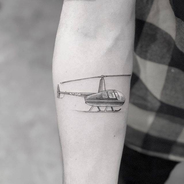 helicopter tattoo