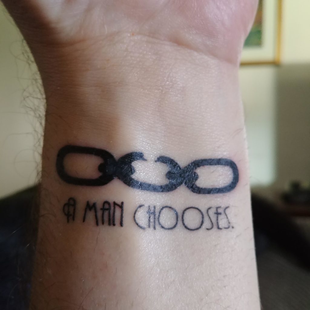 Bioshock chain tattoo