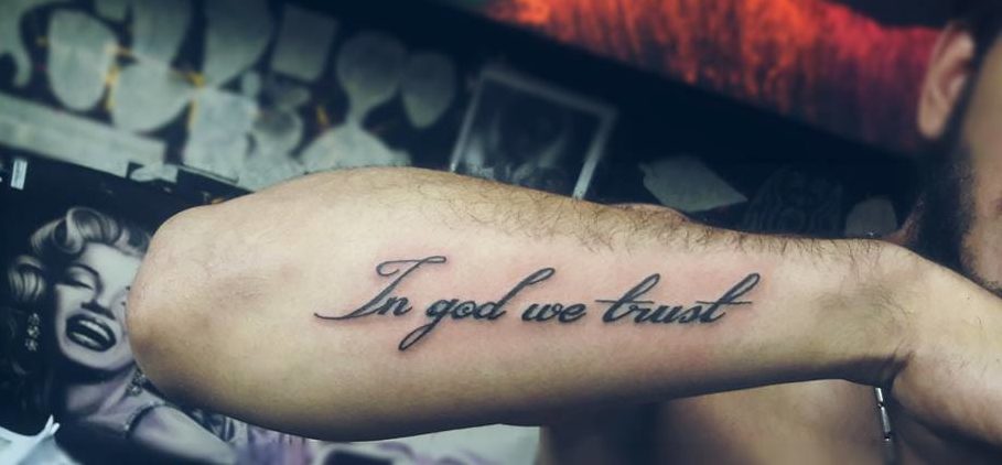 in god i trust tattoo
