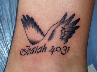 Isaiah 40;31 tattoo