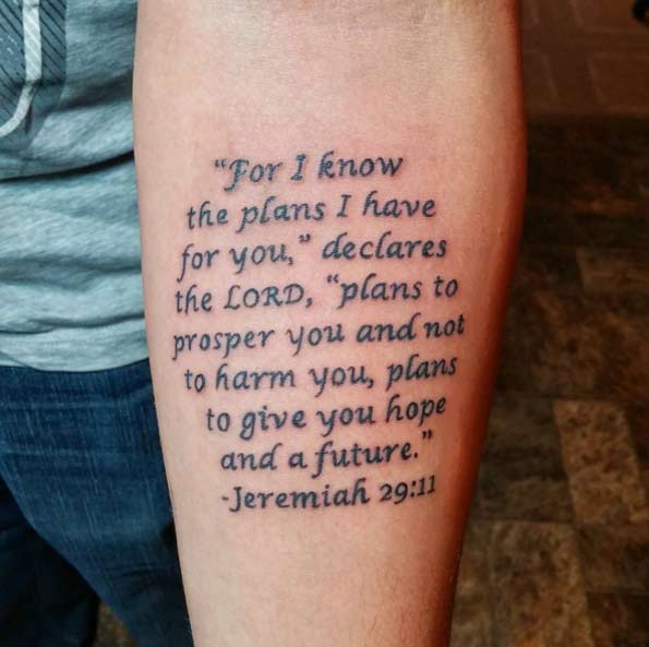 jeremiah 29 11 tattoo 