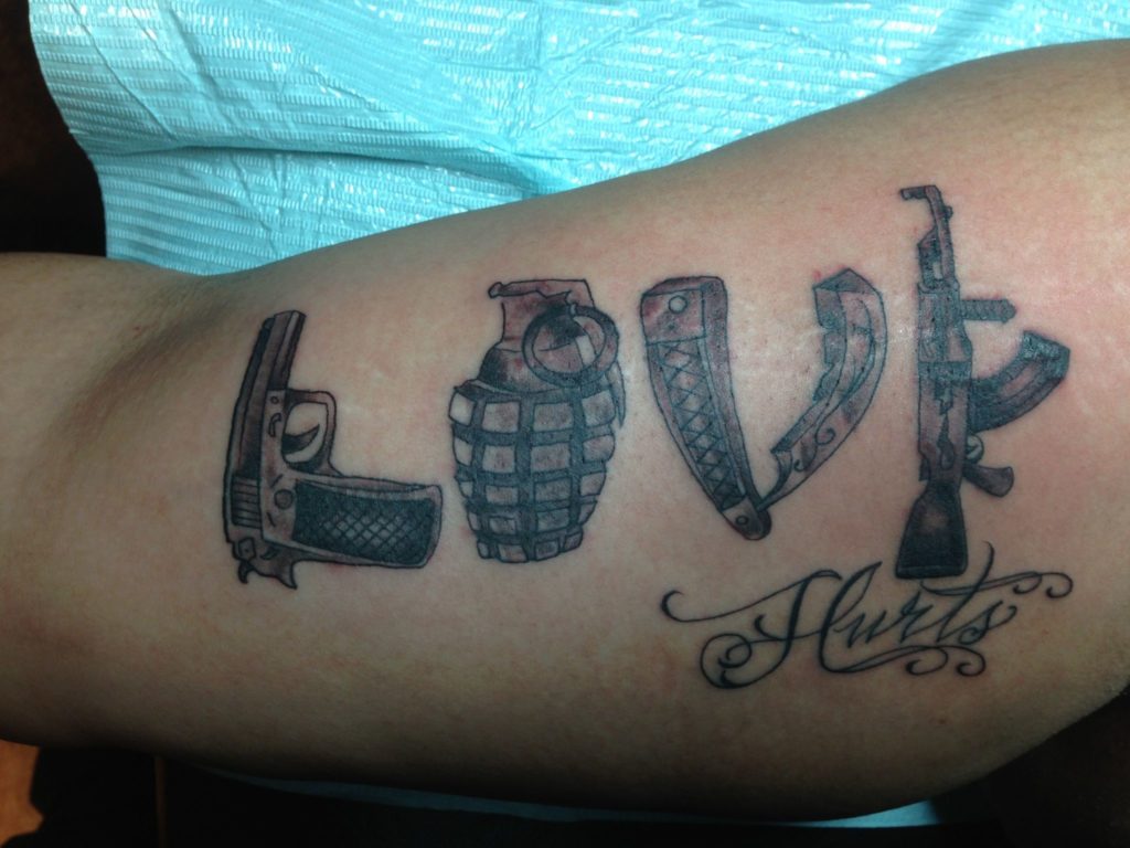 love hurts tattoo