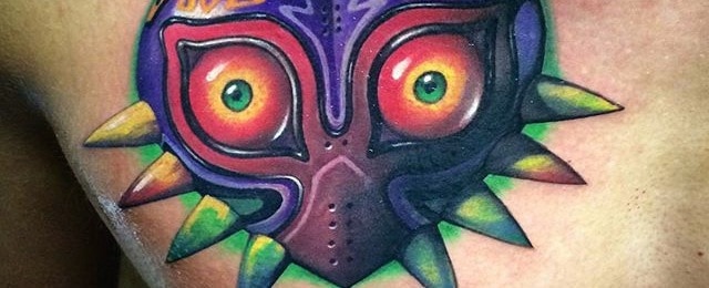 majora's mask tattoo
