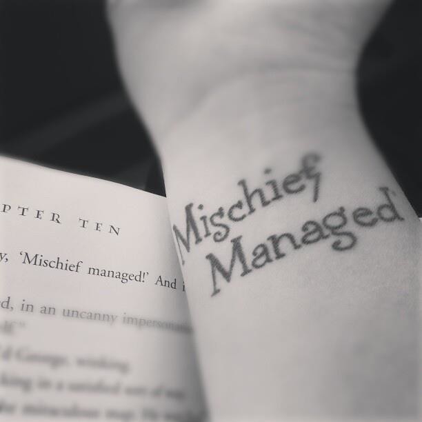 mischief managed tattoo