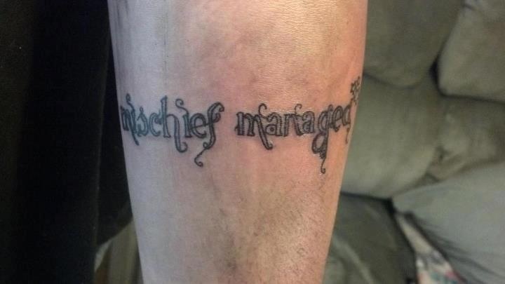 mischief managed tattoo