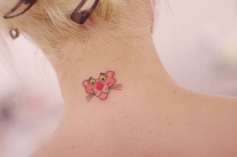 pink panther tattoo