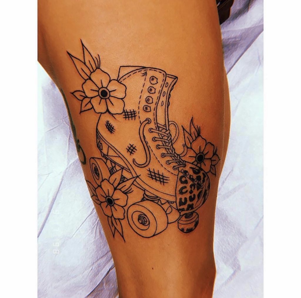 roller skate tattoo