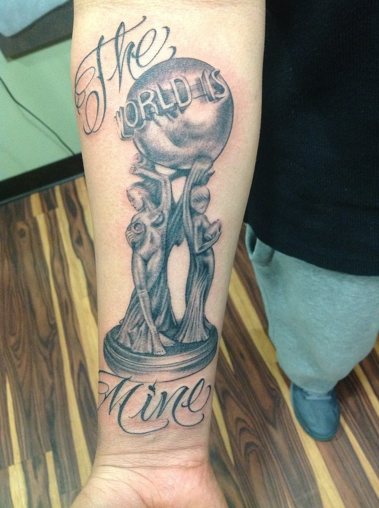 scarface the world is yours tattoo