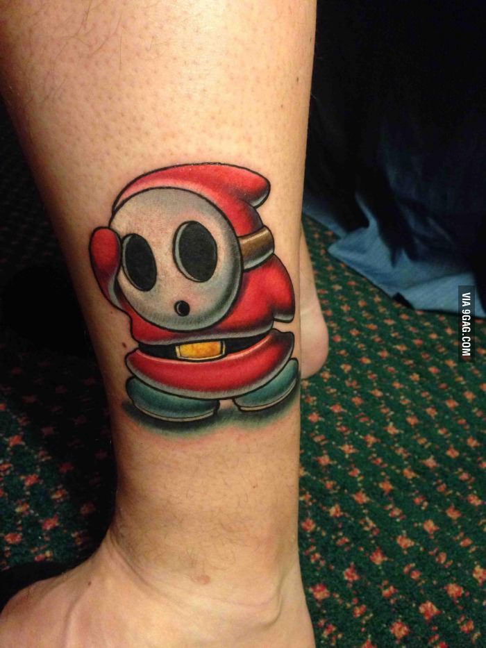 shy guy tattoo