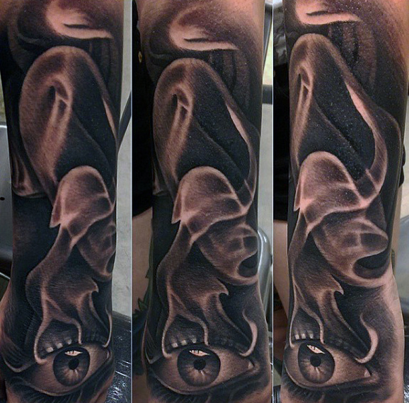 smoke shading tattoo