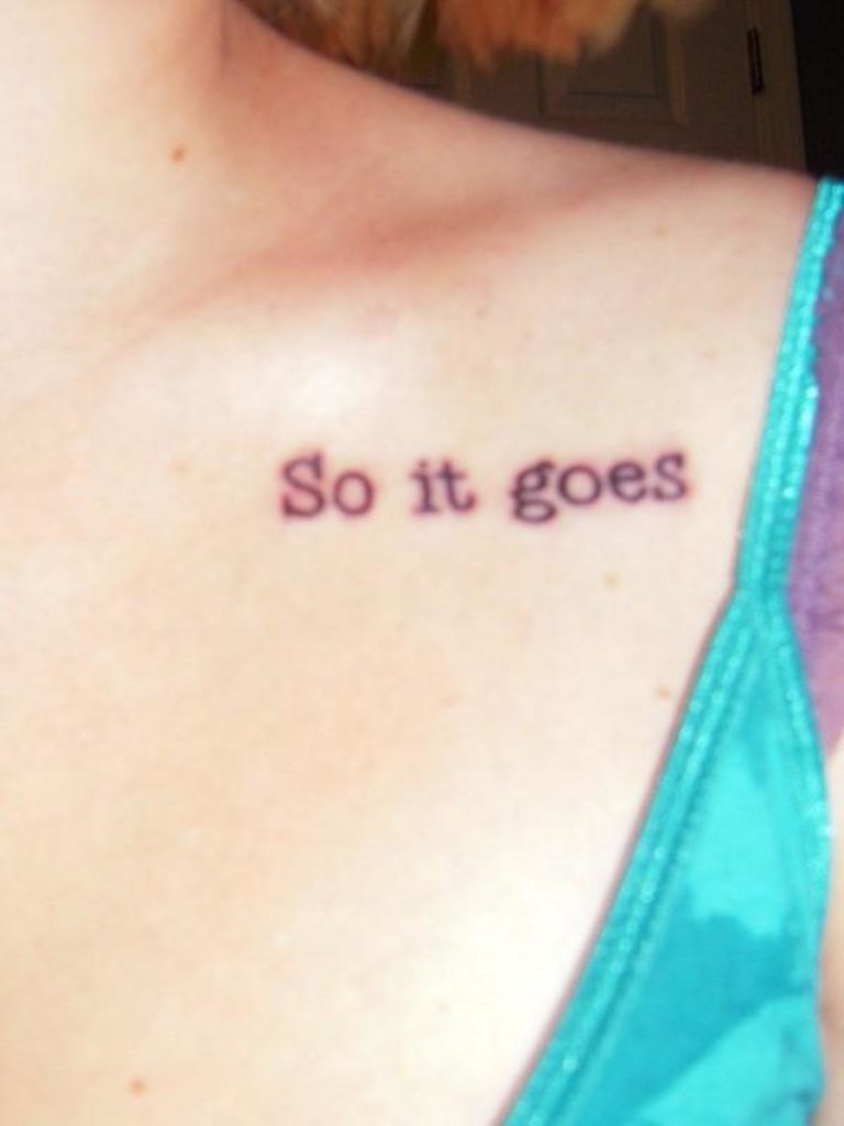so it goes tattoo