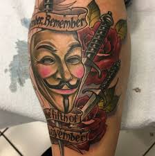 v for vendetta tattoo