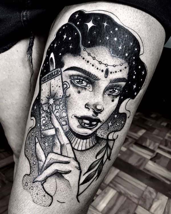 vintage witchy tattoos