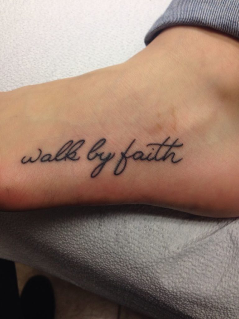 walk by faith tattoo