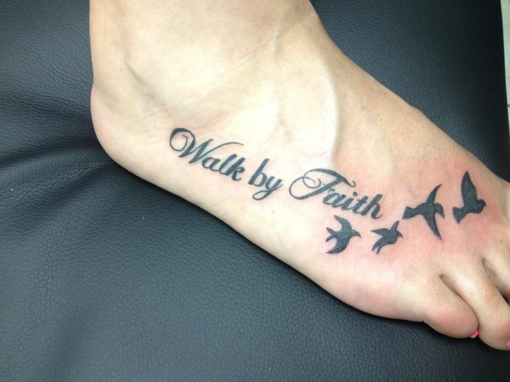 walk by faith tattoo