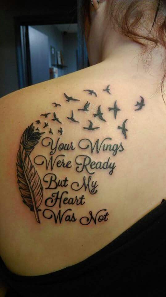 your wings were ready but my heart was not tattoo