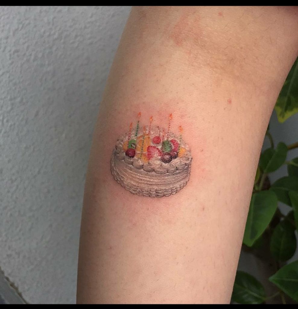Cake tattoo