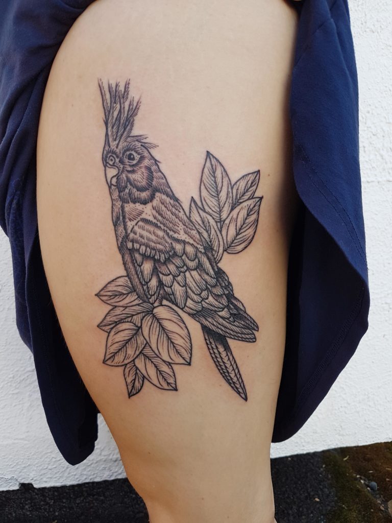cockatiel tattoo