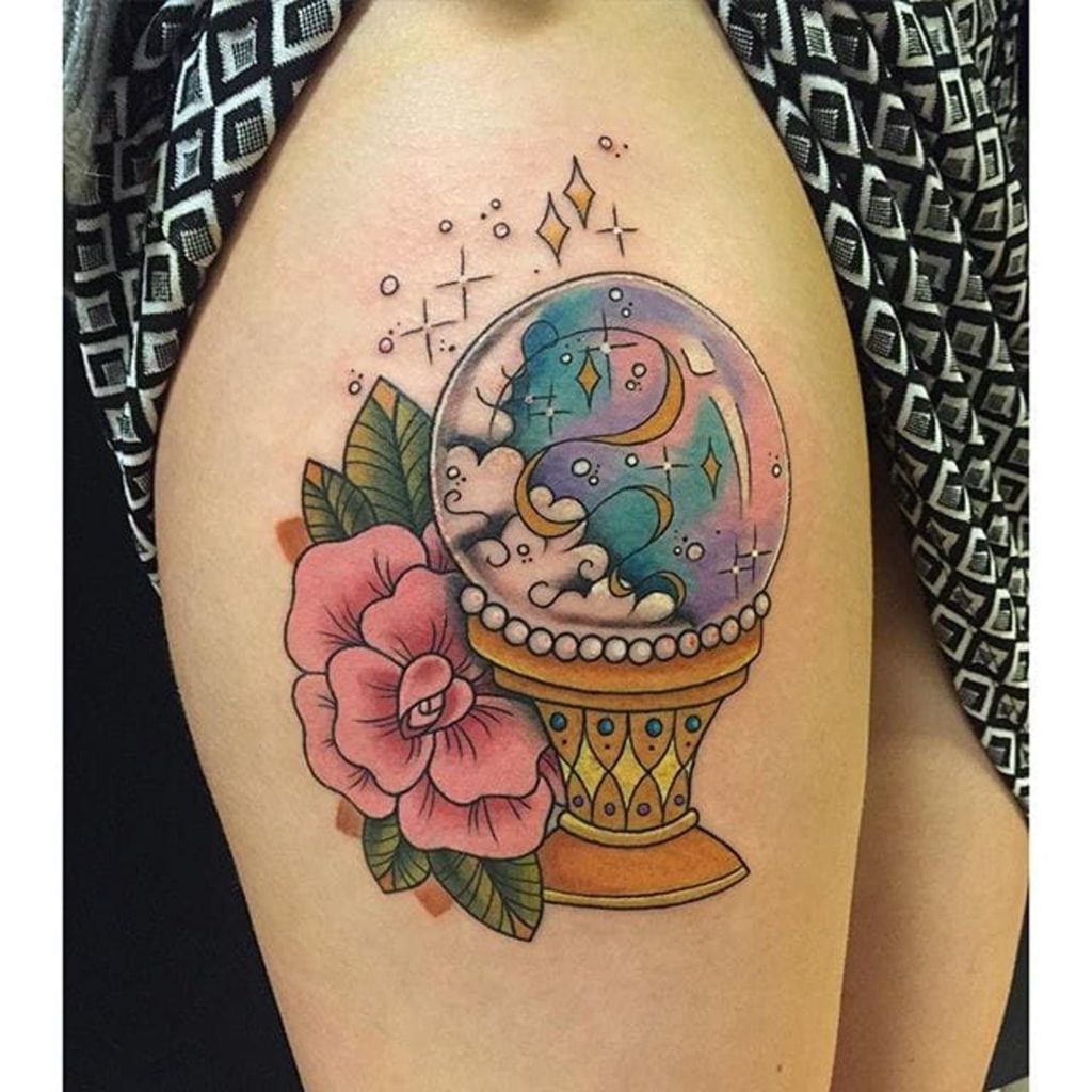 crystal ball tattoo 