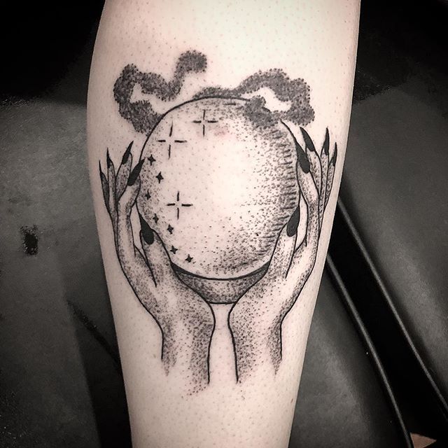 crystal ball tattoo