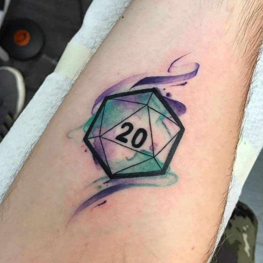 d20 tattoo
