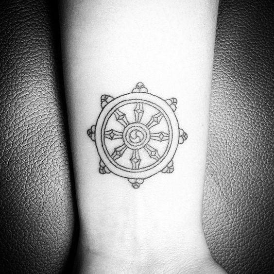 dharma wheel tattoo