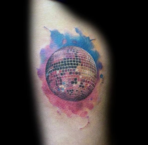 disco ball tattoo