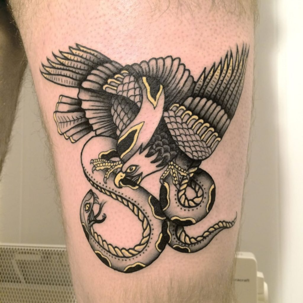 eagle snake tattoo
