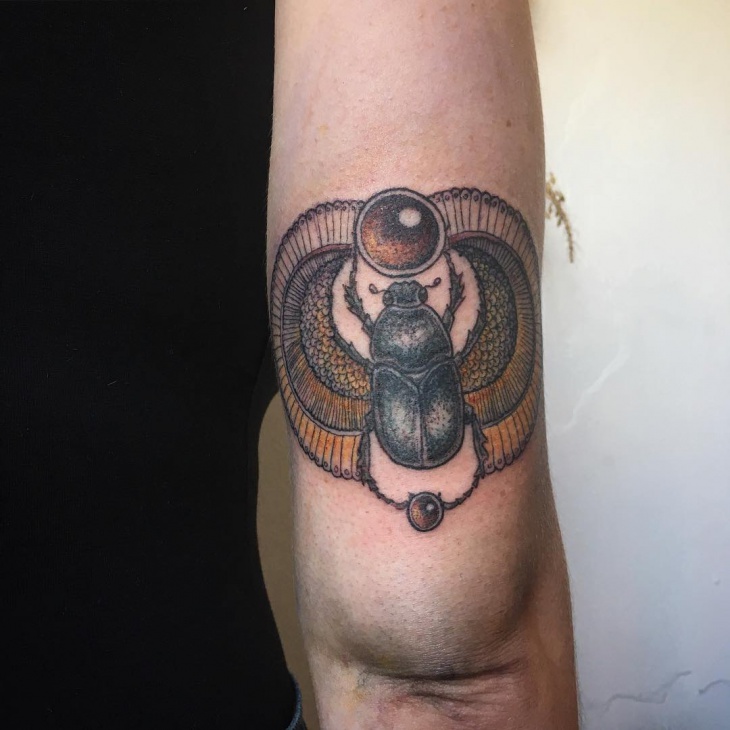 egyptian scarab tattoo