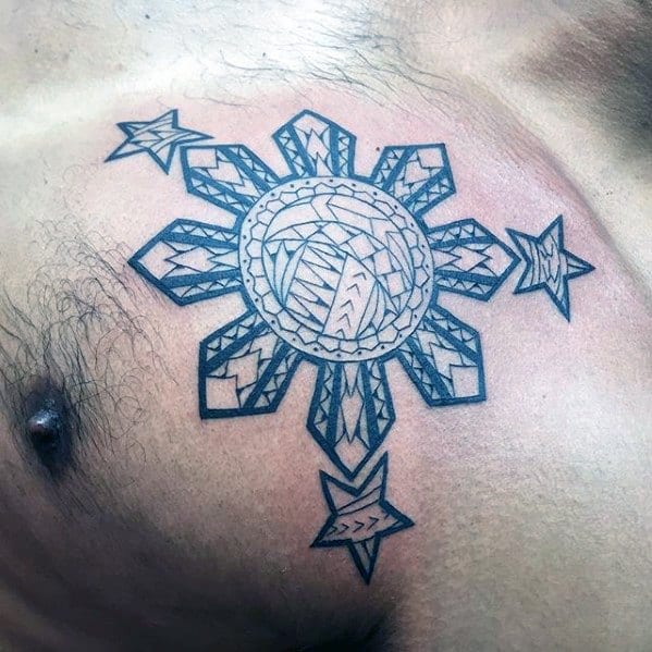 filipino sun and stars tattoo
