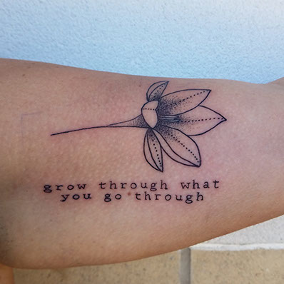 grow through what you go through tattoo