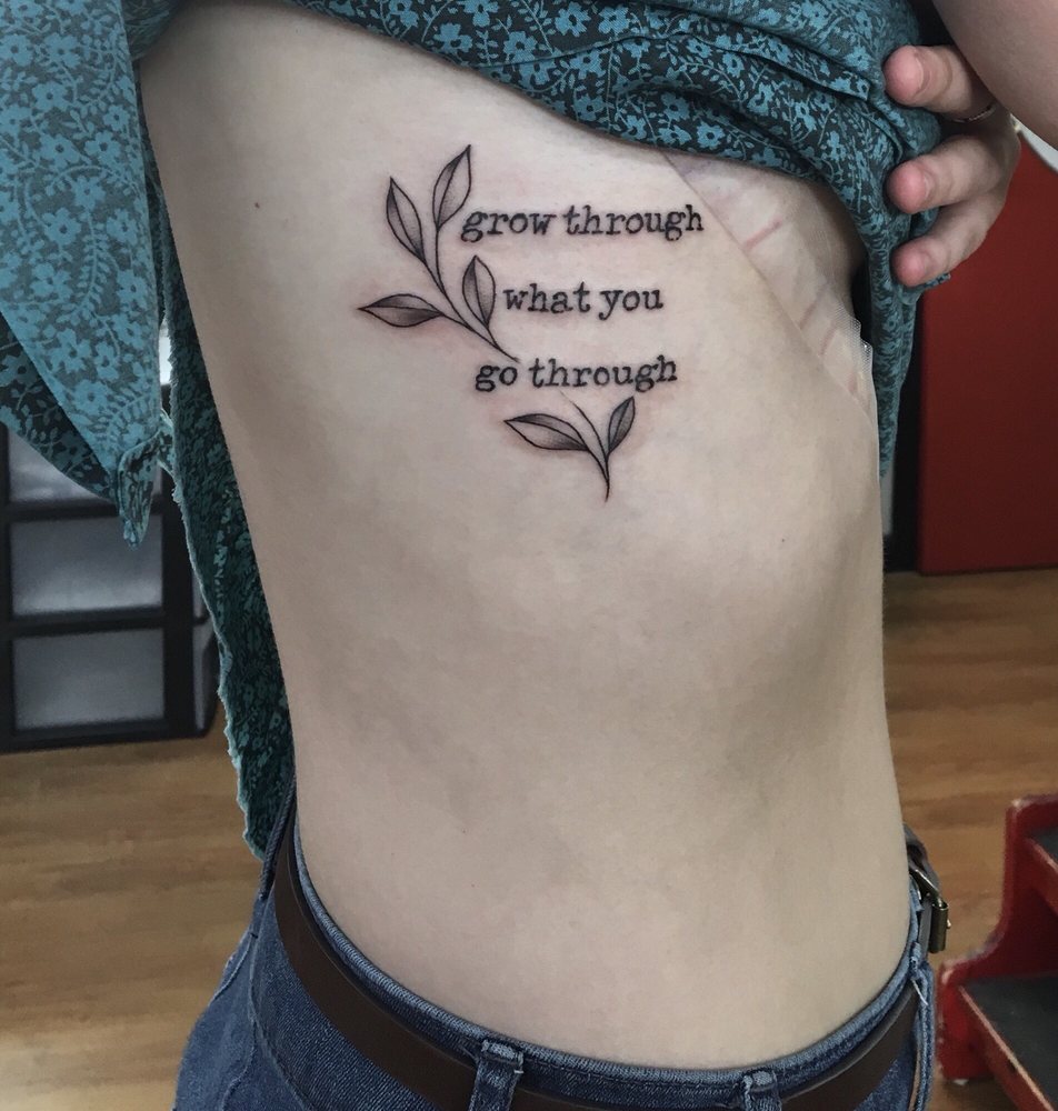 grow through what you go through tattoo