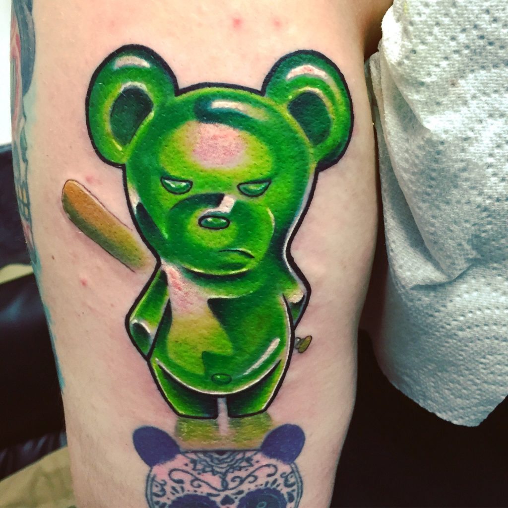 Vgummy bear tattoo