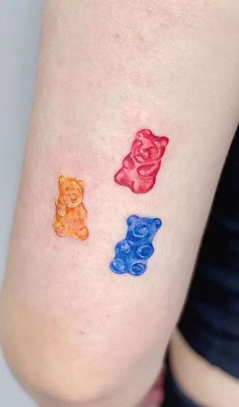 gummy bear tattoo