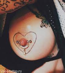 Heart areola tattoo
