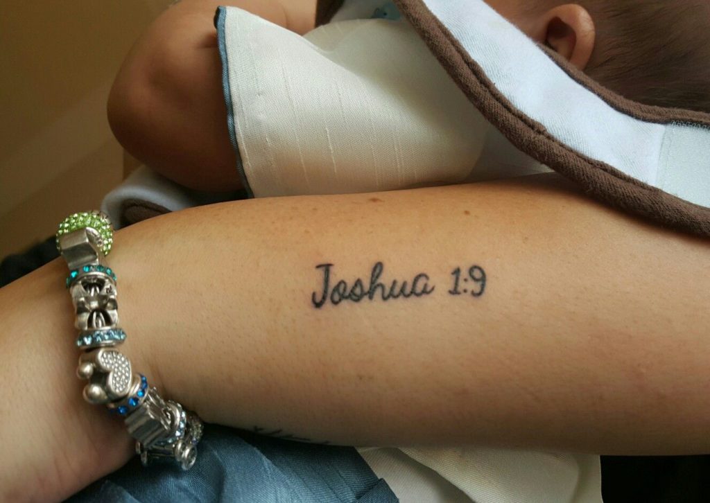 joshua 1 9 tattoo