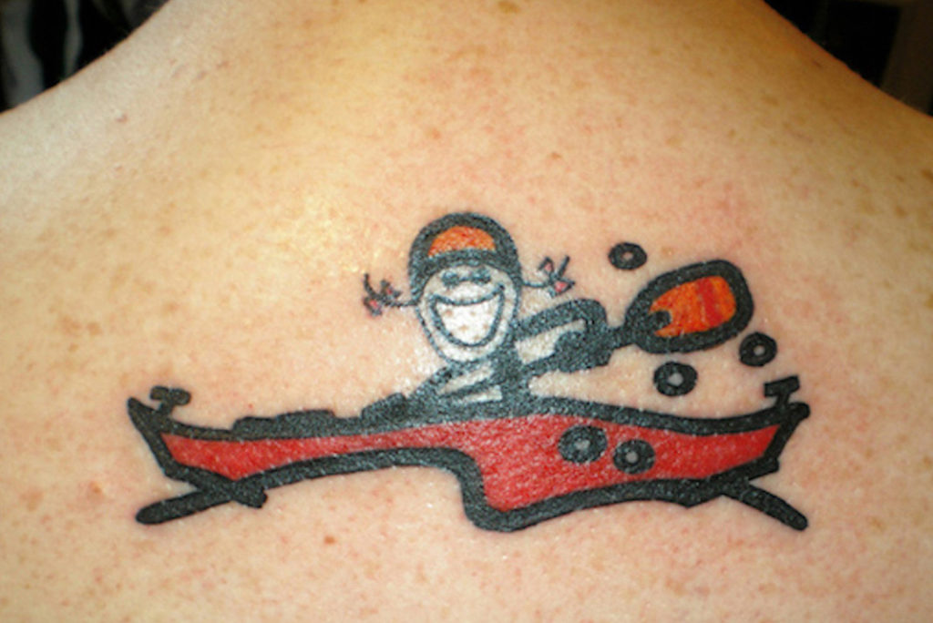 kayak tattoo