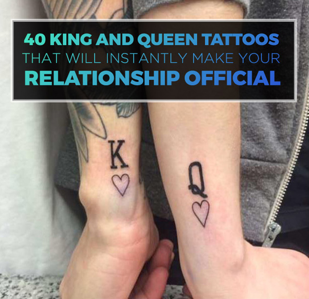 king and queen card tattoos