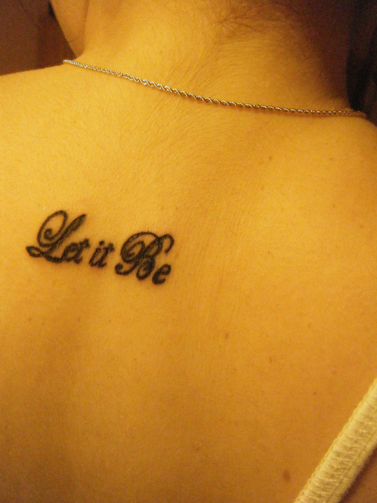 let it be tattoo