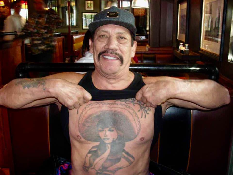 Take On The Impressive Danny Trejo Chest Tattoo Design 