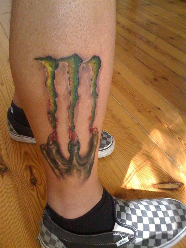 monster energy tattoo