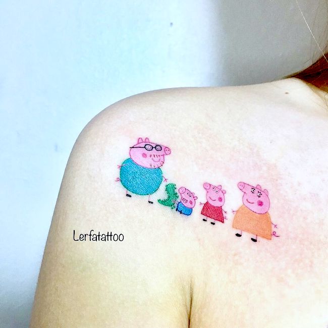 peppa pig tattoo