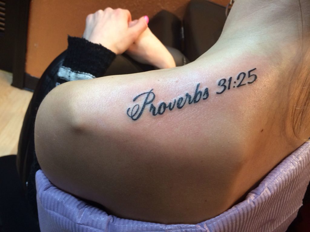 proverbs 31 25 tattoo