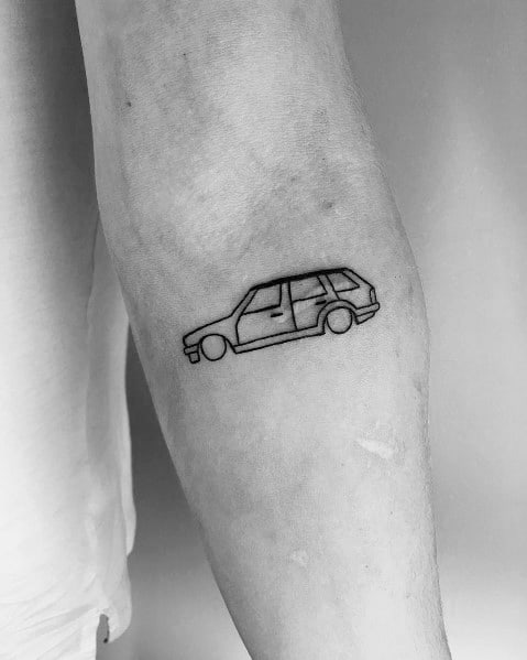 simple car tattoos