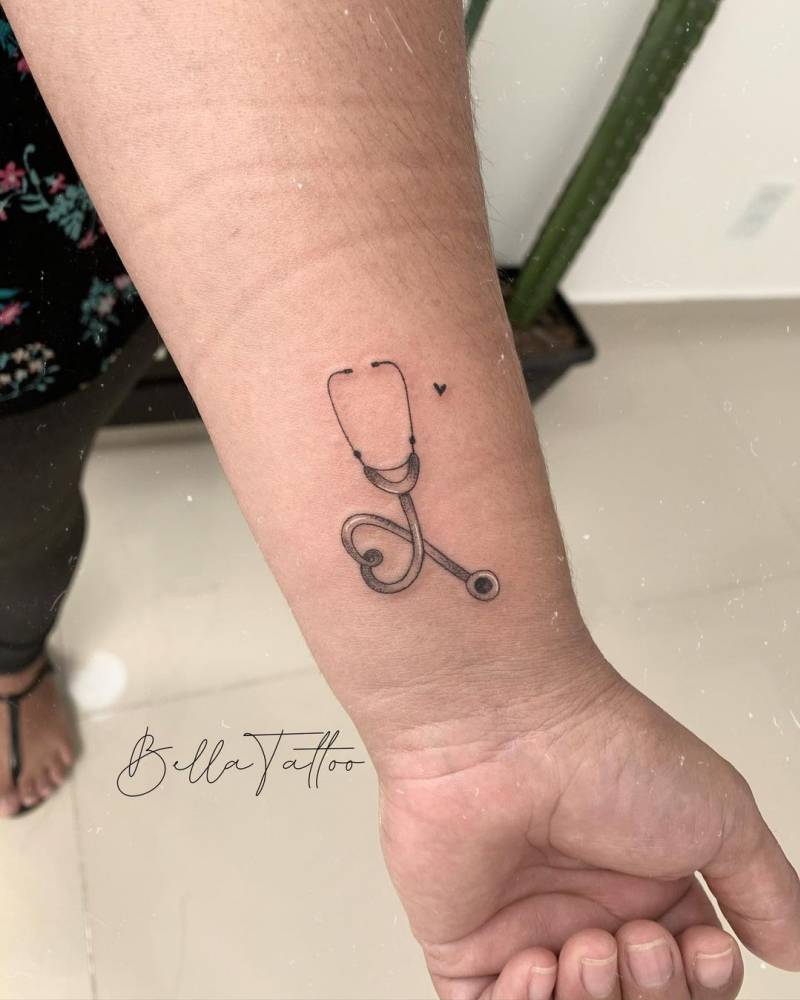 stethoscope tattoo