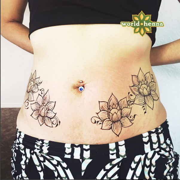 stomach tattoos to cover stretch marks