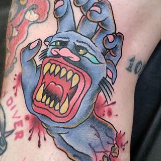 sucky panther tattoo