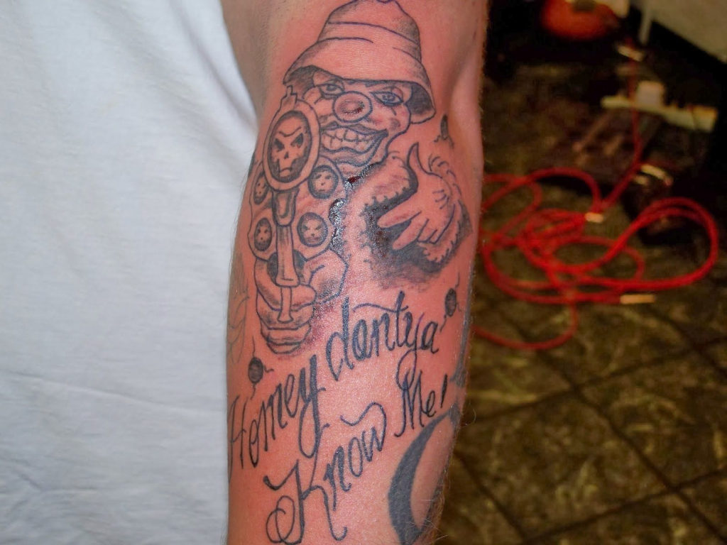 Gangster sleeve tattoos for men