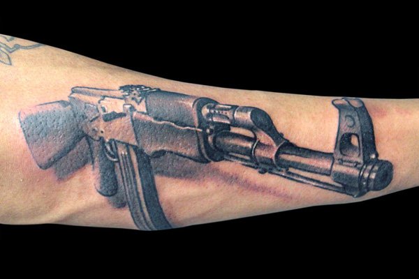 tommy gun tattoo