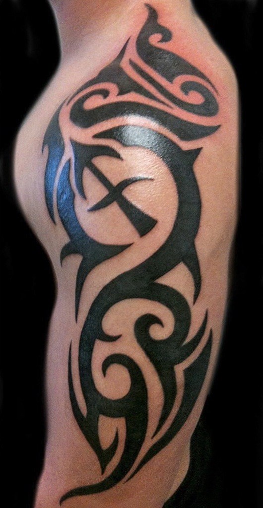 tribal sagittarius tattoo